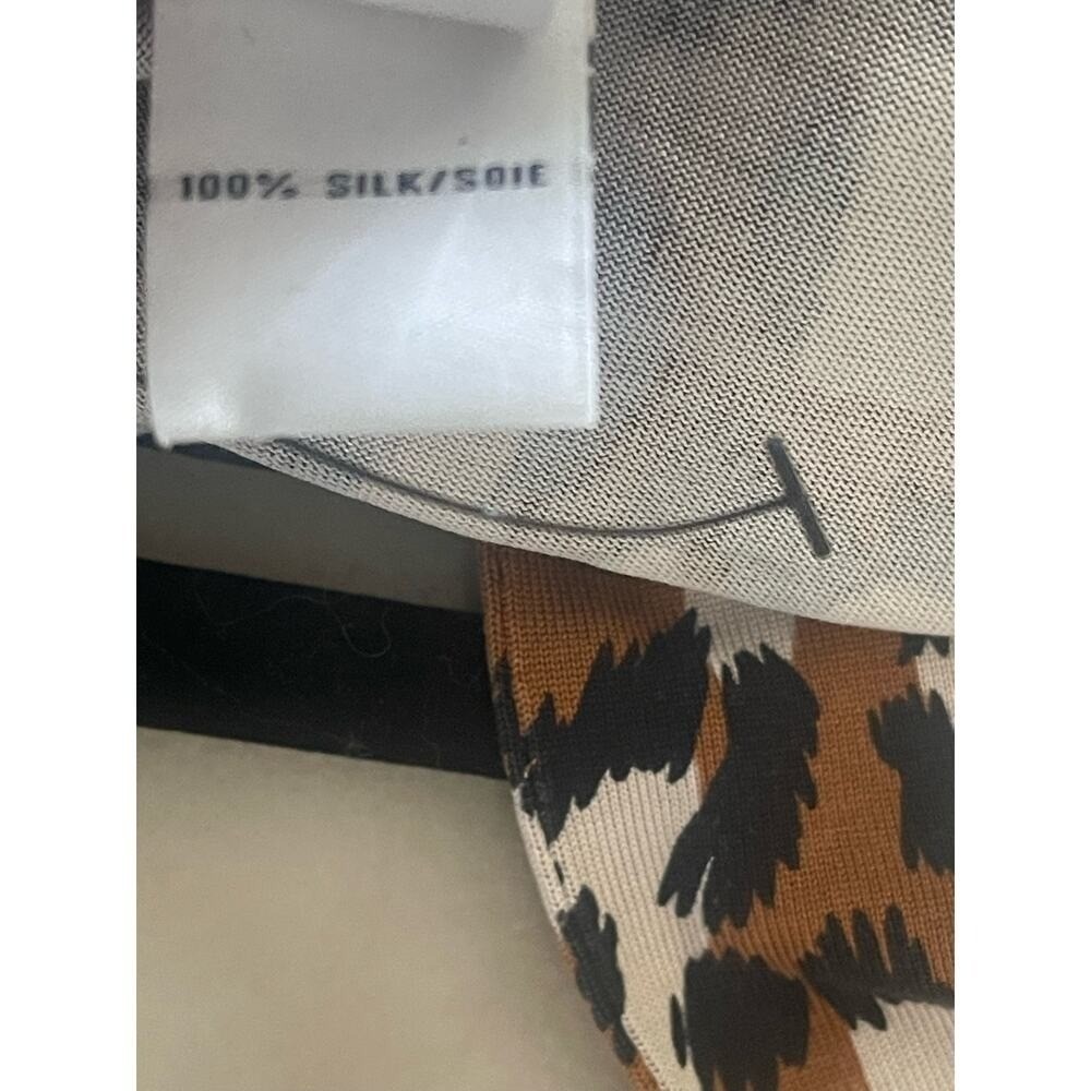 DVF Diane Von Furstenberg NEW JEANNE TWO Wrap Dress SPOTTED CAT HAZELNUT - Picture 11 of 11